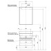 Комплект мебели для ванной Aquanet Nova 00246279