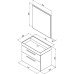 Комплект мебели для ванной Aquanet Nova 00243251 дуб рошелье