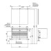 Комплект мебели для ванной Aquanet Lino 00271957 матовый
