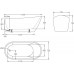 Акриловая ванна Belbagno 170х72 BB62-1700-W0 на каркасе