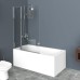 Шторка для ванны BelBagno Uno V-11-90/150-C-Cr