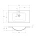 Раковина для мебели BelBagno Kraft 80 BB810/465-LV-VTR-BO