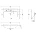 Раковина для мебели BelBagno BB910/465-LV-VTR-BL