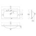 Раковина для мебели BelBagno BB910/465-LV-VTR-BO матовая