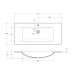 Раковина для мебели BelBagno Kraft 100 BB1010/465-LV-VTR-BO