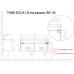 Тумба с раковиной Azario Siicilia 120 CS00061147