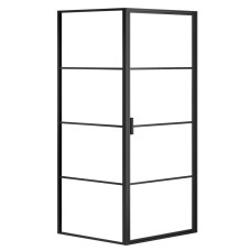 Душевой уголок Azario Richmond 90х90 AZNAG1221900BLACK правый