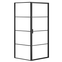 Душевой уголок Azario Richmond 100х100 AZNAG12211000BLACK правый