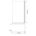 Шторка для ванны Azario Merrit 140х80 AZNF63101800BLACK
