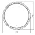 Зеркало для ванной Azario 77 LED00002526