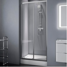 Душевая дверь BelBagno 190х130 DUE-BF-1-130-C-Cr
