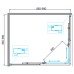 Душевой уголок BelBagno 90х90 DUE-A-2-90-C-Cr