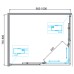 Душевой уголок BelBagno DUE-AH-2-100/80-C-Cr