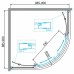 Душевой уголок BelBagno 90х90 DUE-R-2-90-P-Cr