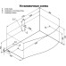 Акриловая ванна Aquanet Palma 170х90 R на каркасе