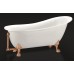 Акриловая ванна BelBagno BB06-1700 на ножках золото