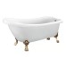 Акриловая ванна Belbagno BB20-1700 на ножках хром