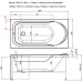 Акриловая ванна Aquanet West 140x70 на каркасе
