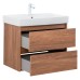 Тумба с раковиной Aquanet Nova Lite 75.7 00305241 дуб шоколадный