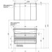 Тумба с раковиной Aquanet Остин 105.5 00212628