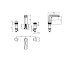 Смеситель для раковины Boheme Venturo 150-G-ICE