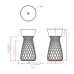 Раковина ArtCeram Wire 43х43 WIL001 03 00