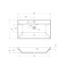 Раковина для мебели Belbagno 80х45 BB800/450-LV-ART-AST-NERO