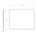 Зеркало для ванной BelBagno 100 SPC-MAR-1000-800-LED-TCH-SND