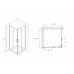 Душевой уголок Abber Schwarzer Diamant 100х100 AG02100B5