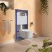 Инсталляция для унитаза Berges Novum с кнопкой 040035 Soft Touch черный