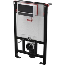 Инсталляция для унитазов AlcaPlast AM101/850 Sadromodul с кнопкой Stripe-GL1204 черный