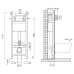 Инсталляция для унитаза BelBagno BB004-40 EXPERT с кнопкой BB018-GV-BIANCO белый