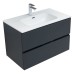 Тумба с раковиной Aquanet Алвита 81 00273987 антрацит