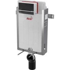 Инсталляция для унитазов AlcaPlast AM115/1000 Renovmodul с кнопкой Stripe-GL1204 черный