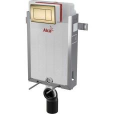 Инсталляция для унитазов AlcaPlast AM115/1000 Renovmodul с кнопкой M275 матовый золото