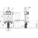 Инсталляция для унитазов AlcaPlast AM100/850 Alcamodul с кнопкой M371S хром