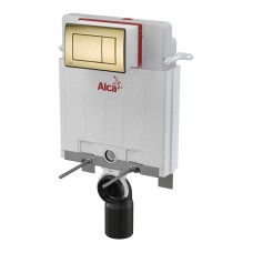Инсталляция для унитазов AlcaPlast AM100/850 Alcamodul с кнопкой M275 матовый золото