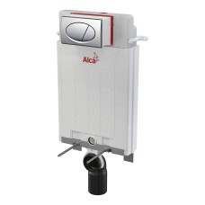 Инсталляция для унитазов AlcaPlast AM100/1000E с кнопкой M72 хром матовый