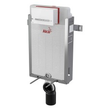 Инсталляция для унитазов AlcaPlast AM115/1000E Renovmodul с кнопкой Stripe-White металл белый