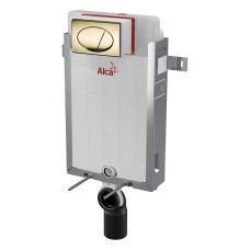 Инсталляция для унитазов AlcaPlast AM115/1000E Renovmodul с кнопкой M75 золото