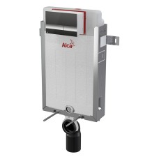 Инсталляция для унитазов AlcaPlast AM115/1000E Renovmodul с кнопкой M1728-2 черный/хром