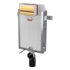 Инсталляция для унитазов AlcaPlast AM115/1000E Renovmodul с кнопкой M1725 золото