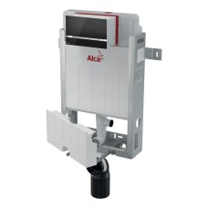 Инсталляция для унитазов AlcaPlast AM115/1000V Renovmodul с кнопкой Stripe-Black металл черный