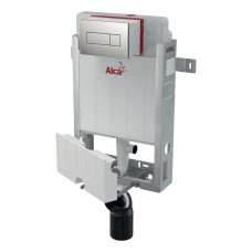 Инсталляция для унитазов AlcaPlast AM115/1000V Renovmodul с кнопкой M372 матовый хром