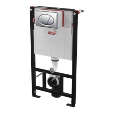 Инсталляция для унитазов AlcaPlast AM101/1000 Sadromodul с кнопкой M72 хром матовый