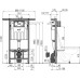 Инсталляция для унитазов AlcaPlast AM102/1120 Jadromodul с кнопкой Stripe-GL1204 стекло черный