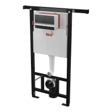 Инсталляция для унитазов AlcaPlast AM102/1120 Jadromodul с кнопкой M1728-2 черный/хром