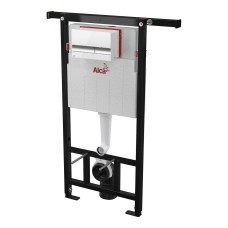 Инсталляция для унитазов AlcaPlast AM102/1120 Jadromodul с кнопкой M1720-1 матовый белый\хром