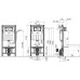 Инсталляция для унитазов AlcaPlast AM101/1120V Sadromodul с кнопкой M73 хром матовый/глянцевый