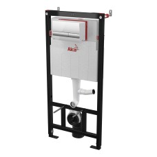 Инсталляция для унитазов AlcaPlast AM101/1120V Sadromodul с кнопкой M1713 хром